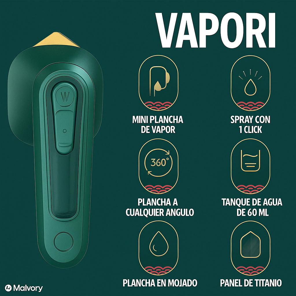 Mini Plancha de Vapor – Vapori